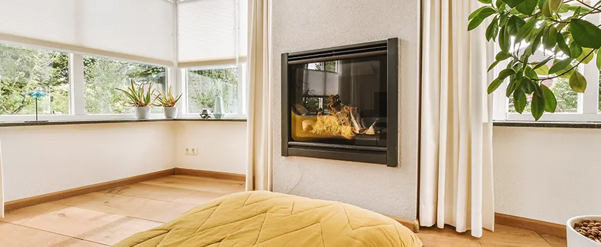Residential Fireplace Ceramic Glass Installation in Amsterdam, NY